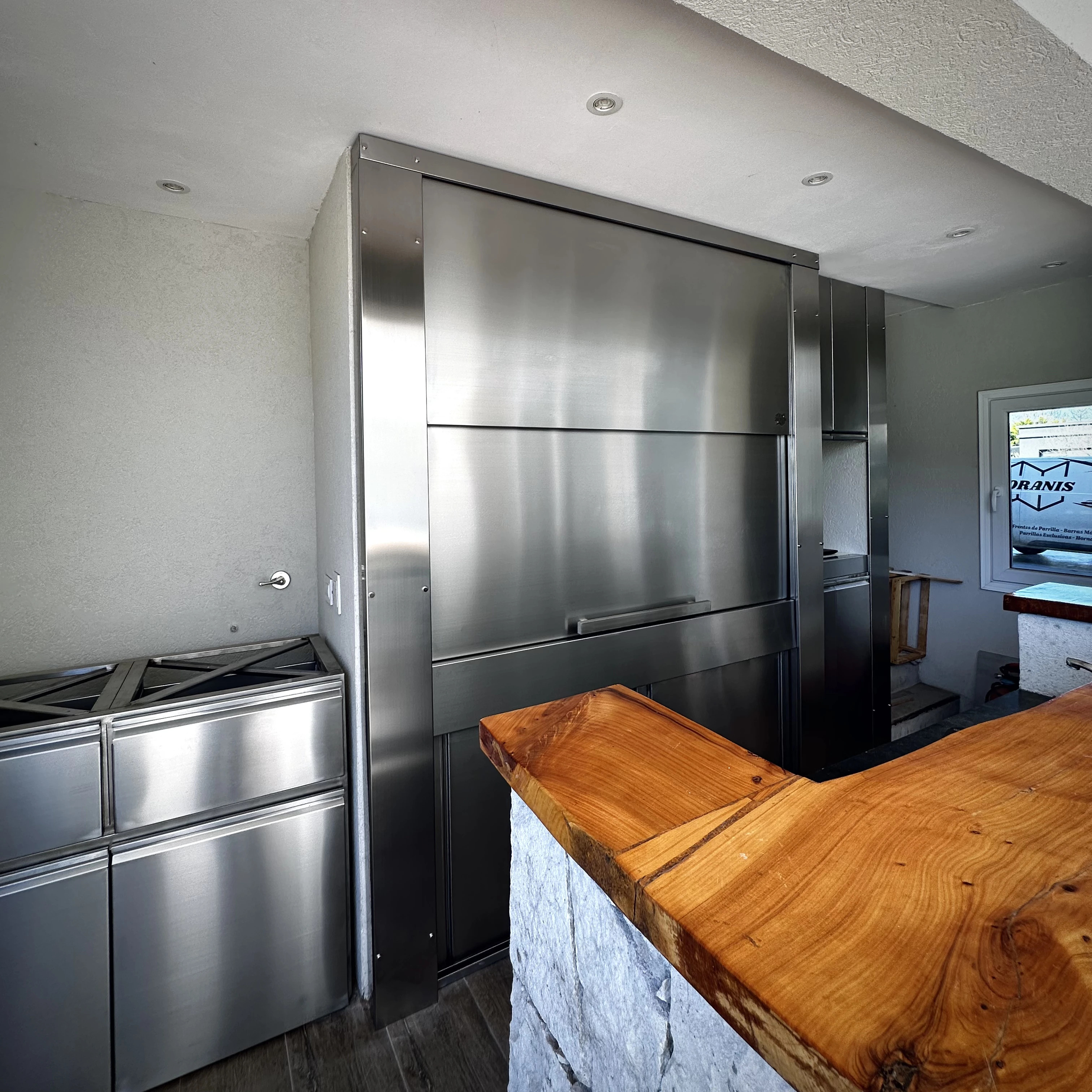 Frente de acero inoxidable 304